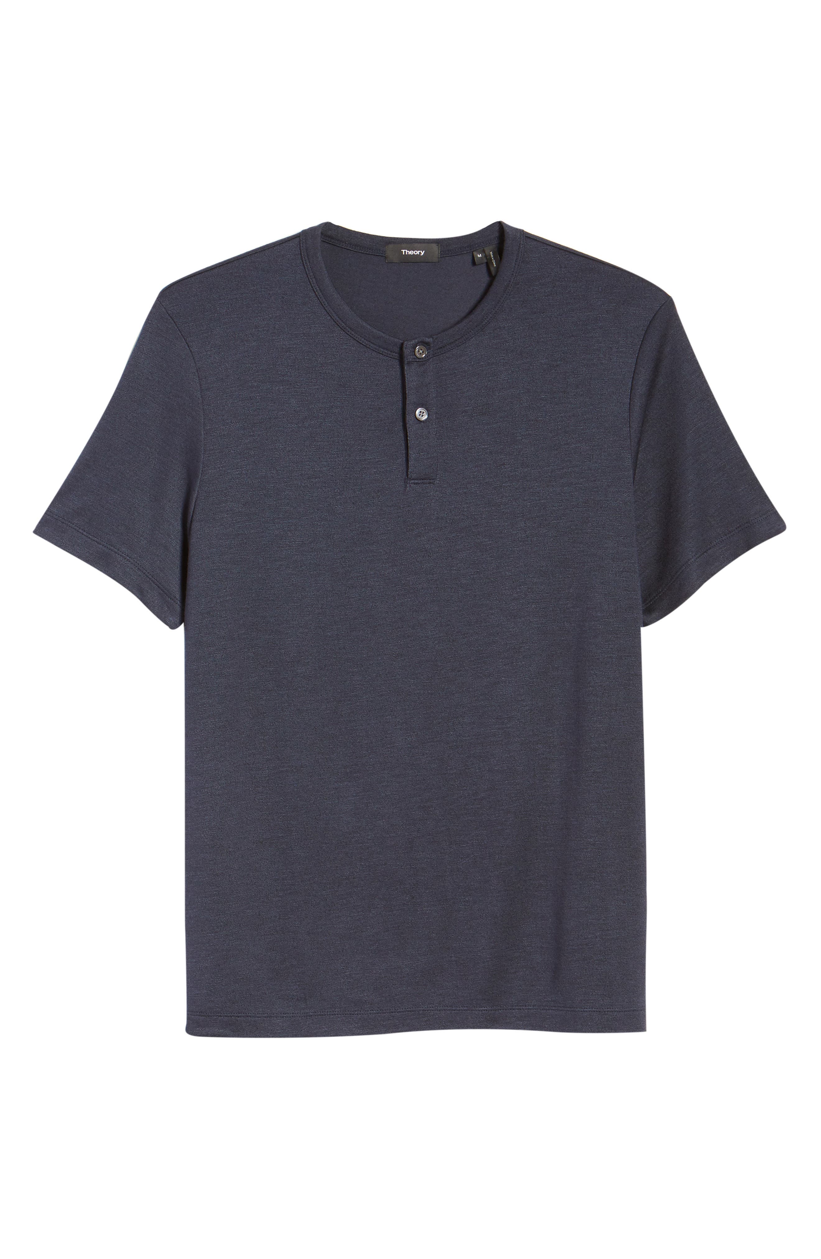 Theory Gaskell Slim Fit Short Sleeve Henley (Men) | Nordstromrack