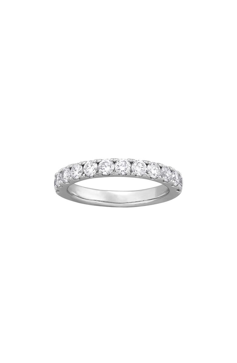 Frankie & Zoe Lab Grown Diamond Band Ring, Main, color, White Gold
