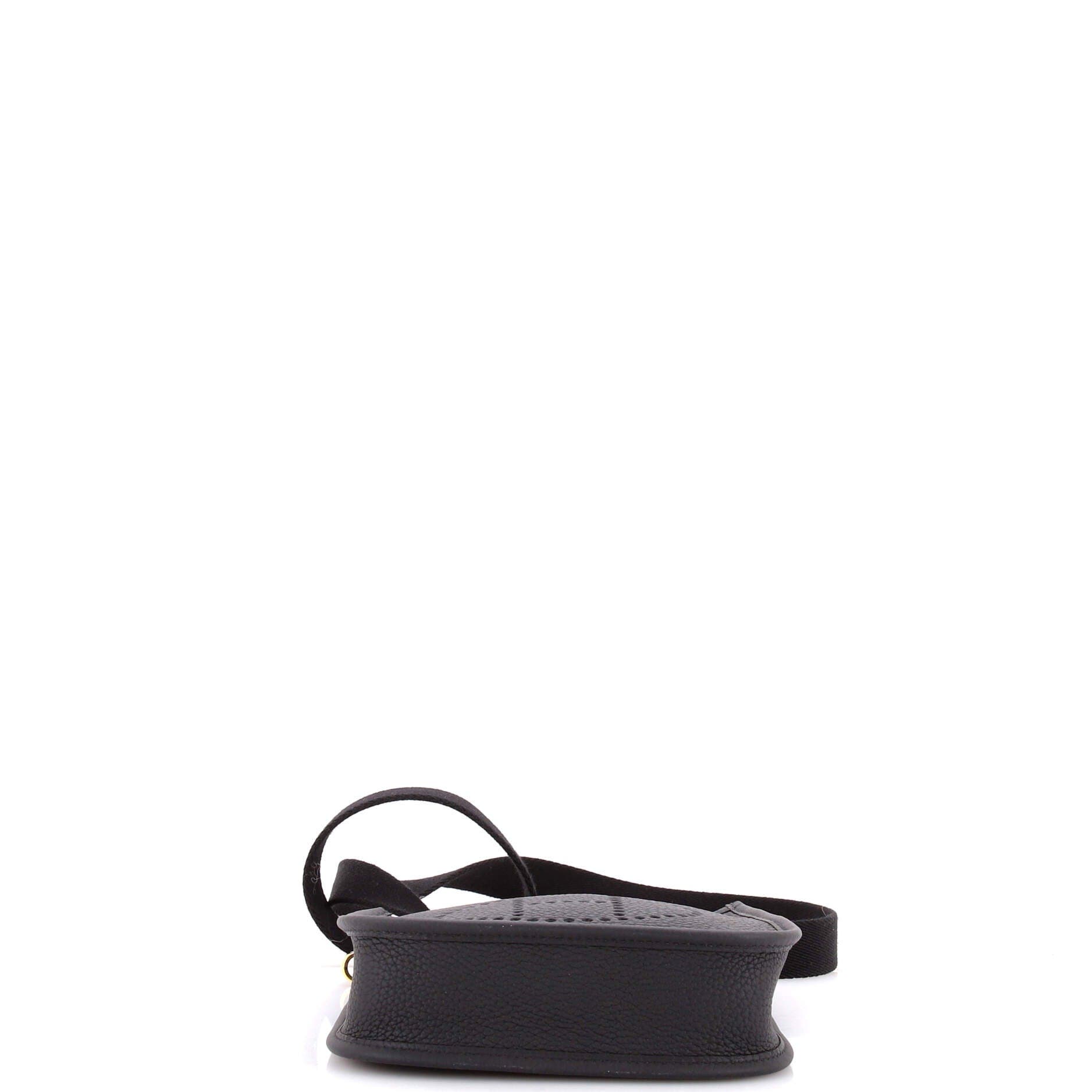 Pre-Owned Hermes Evelyne Bag Gen III Clemence TPM, Alternate, color, Noir