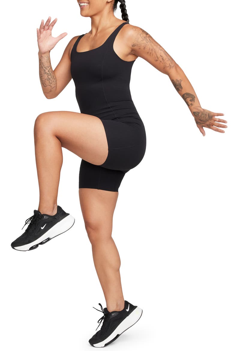 InfinaSoft Essentials Dri-FIT Romper, Main, color, 010 010 BLACK/PCG6C