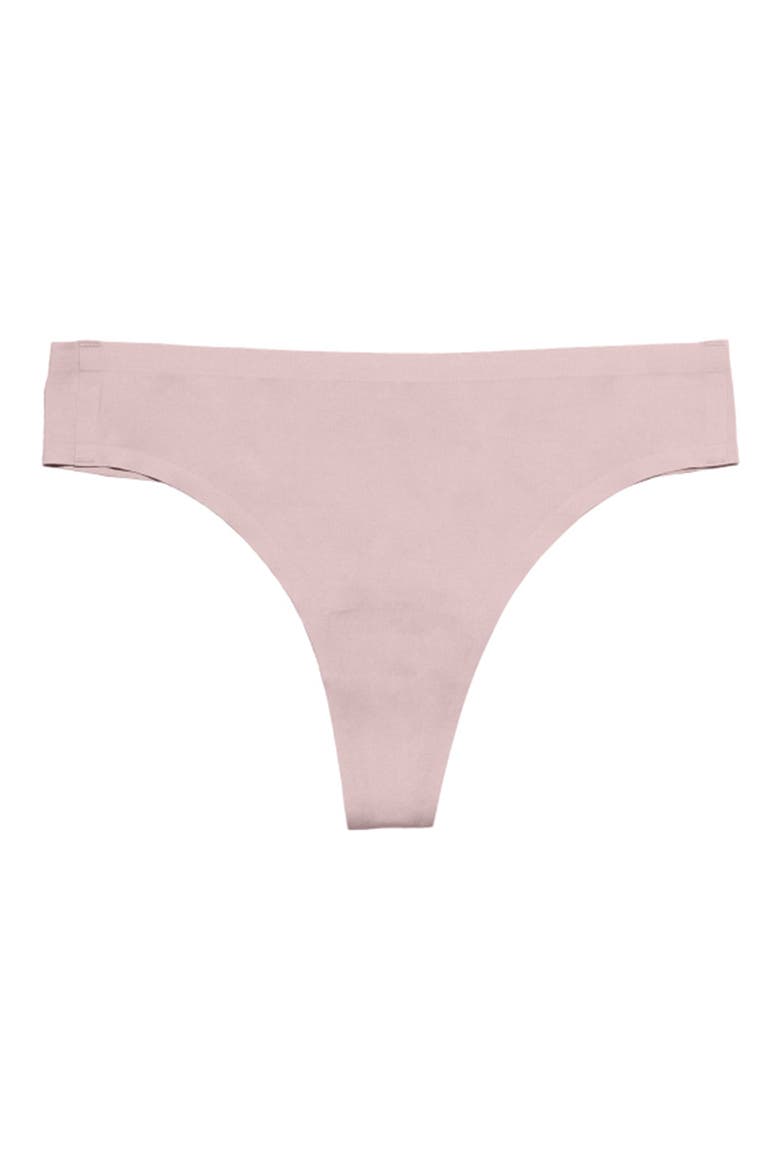 Period & Leakproof Seamless Light Absorbency Thong, Alternate, color, SUNSET MAUVE
