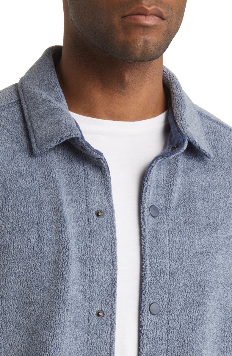 Johnston & Murphy Reversible Fleece Shirt Jacket, Alternate, color, 