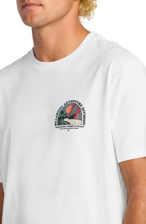 Billabong Sundown Adventure Division Cotton Graphic T-shirt In Gray
