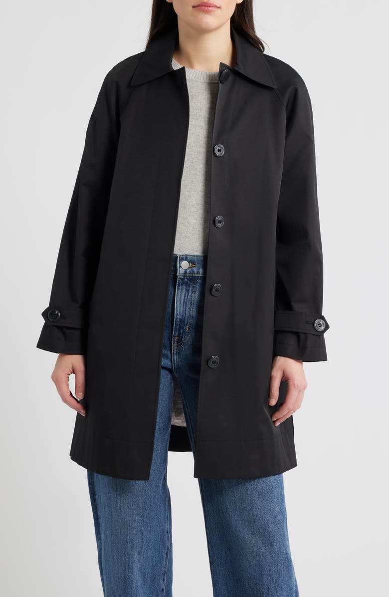 Sam Edelman Mac Single Breasted Coat, Main, color, Black