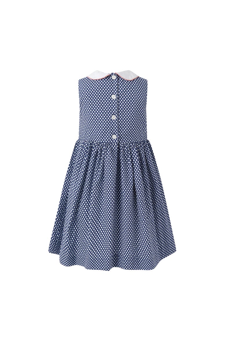 Anchor Smocked Dress, Alternate, color, Navy