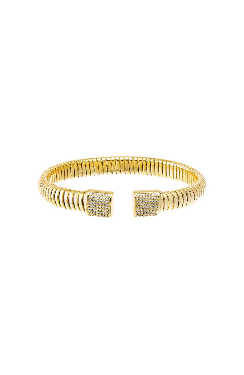 BY ADINA EDEN Pave Square Claw Snake Bangle Bracelet, Alternate, color,