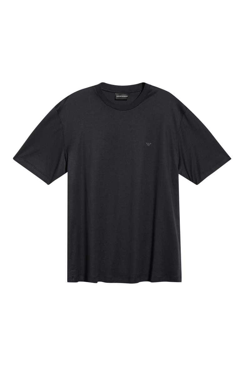 Lyocell & Cotton T-Shirt, Alternate, color, SOLID BLUE NAVY