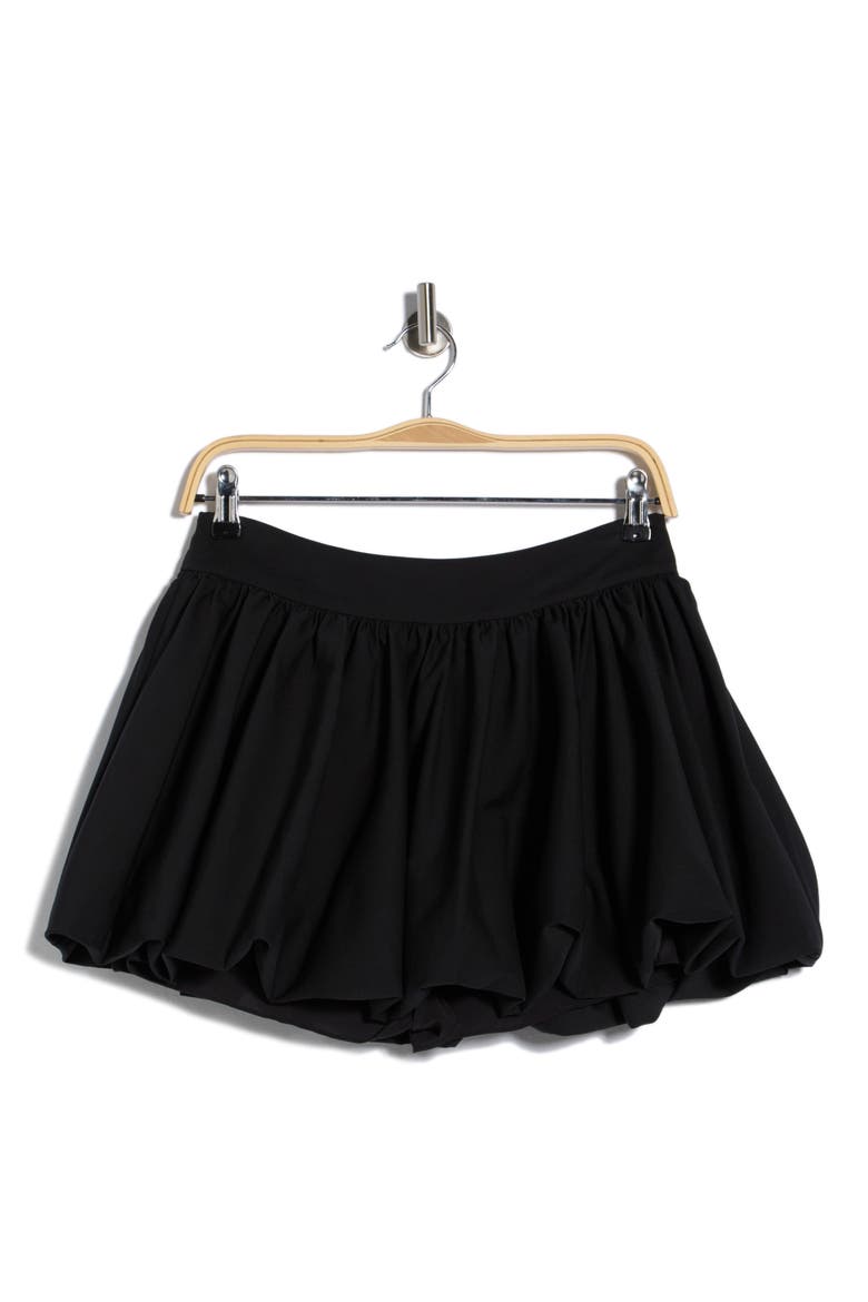 Agnes Bubble Hem Skirt, Alternate, color, BLACK