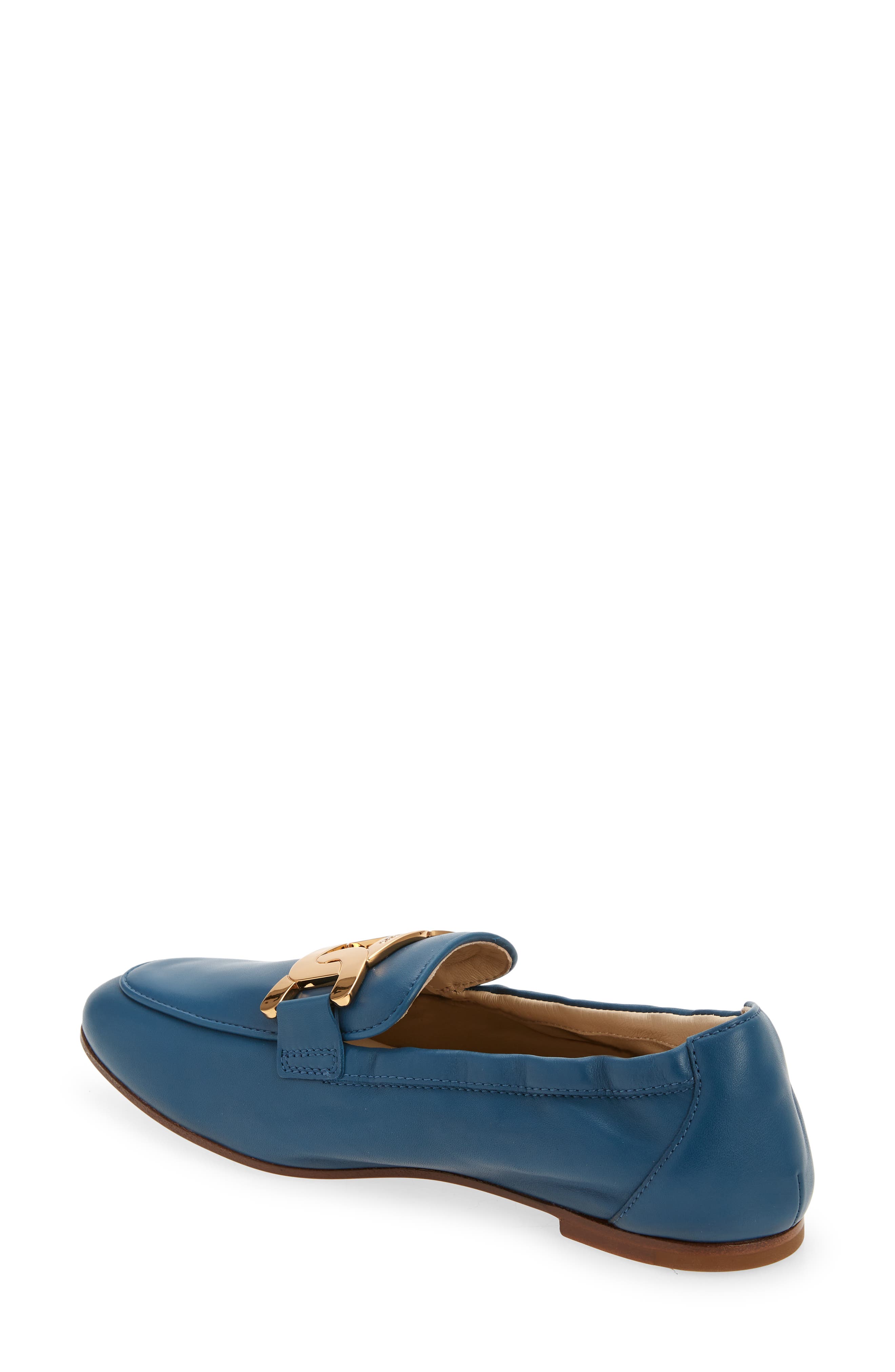 Kate Chain Detail Loafer, Alternate, color, BLUE