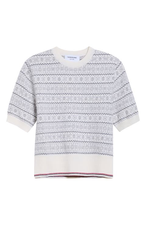 Snowflake Fair Isle Jersey T-Shirt