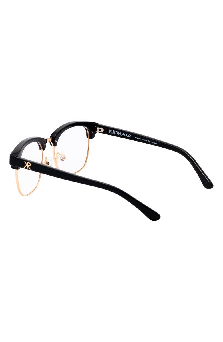 KidRaq Kids' Scholar 48mm Optical Frames, Alternate, color, Black Ice