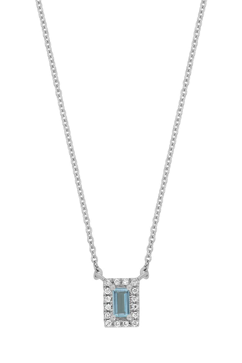 Iris Diamond Pendant Necklace - 0.04ct. (Nordstrom Exclusive), Main, color, 18K WHITE GOLD
