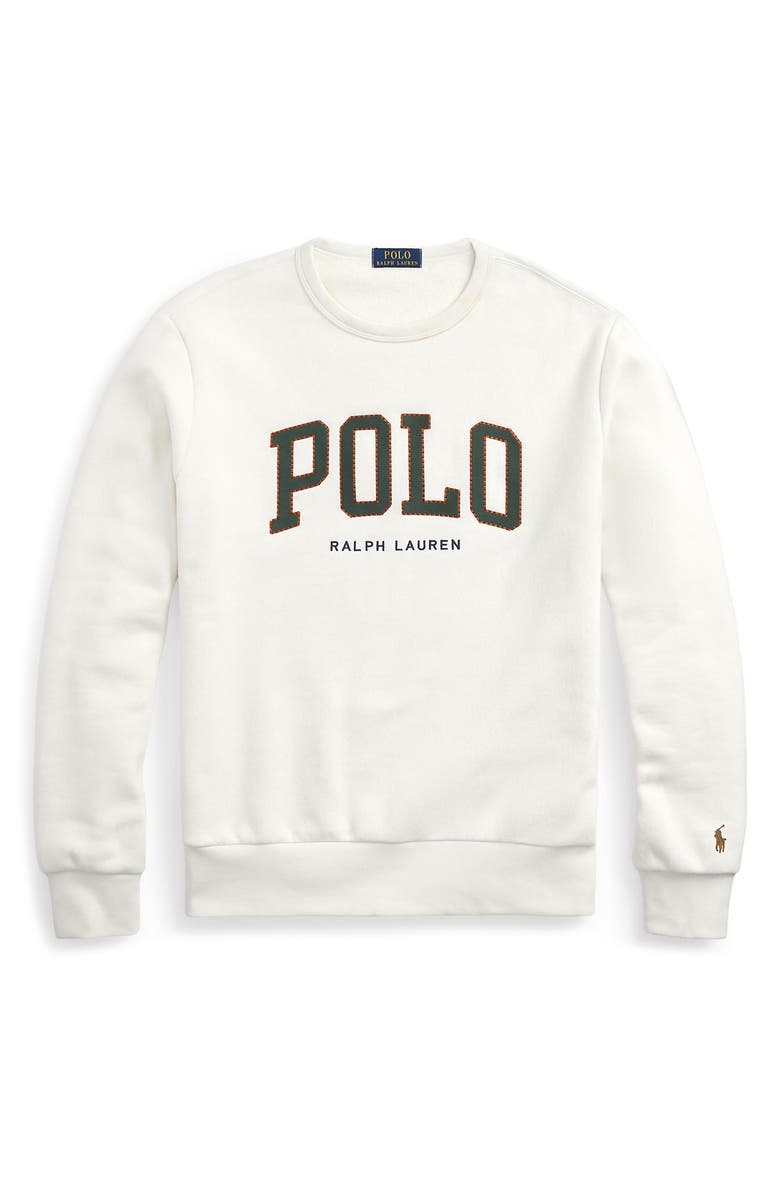 Polo Ralph Lauren Logo Appliqué Fleece Crewneck Sweatshirt, Alternate, color,