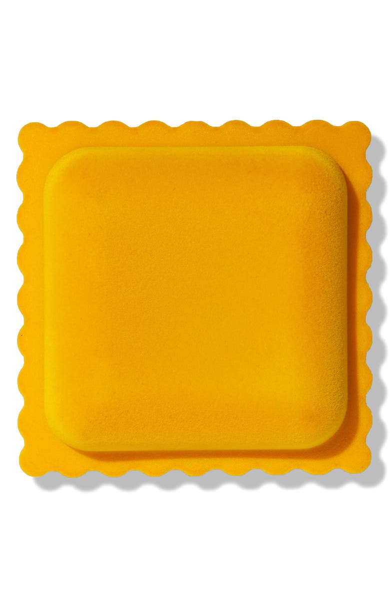 doiy The Dolce Vita Collection Ravioli Velvet Storage Box, Main, color, Yellow