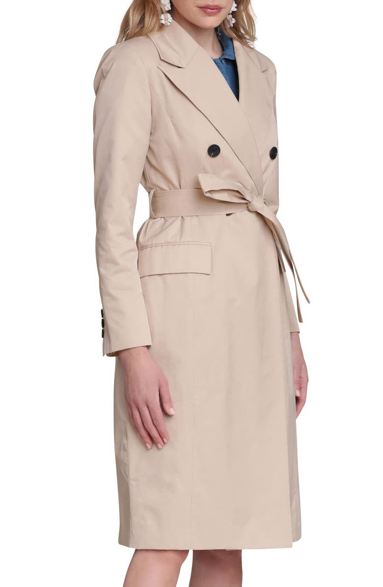 Avec Les Filles Water Resistant Double Breasted Trench Coat, Alternate, color, Sandy Tan
