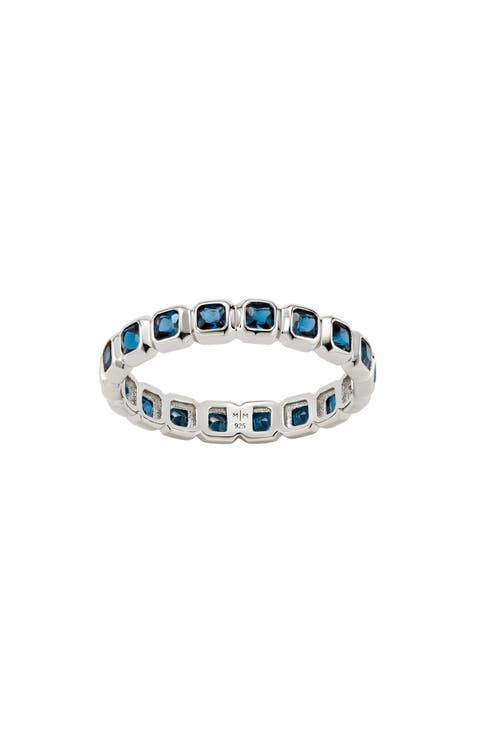 Cubic Zirconia Eternity Birthstone Ring