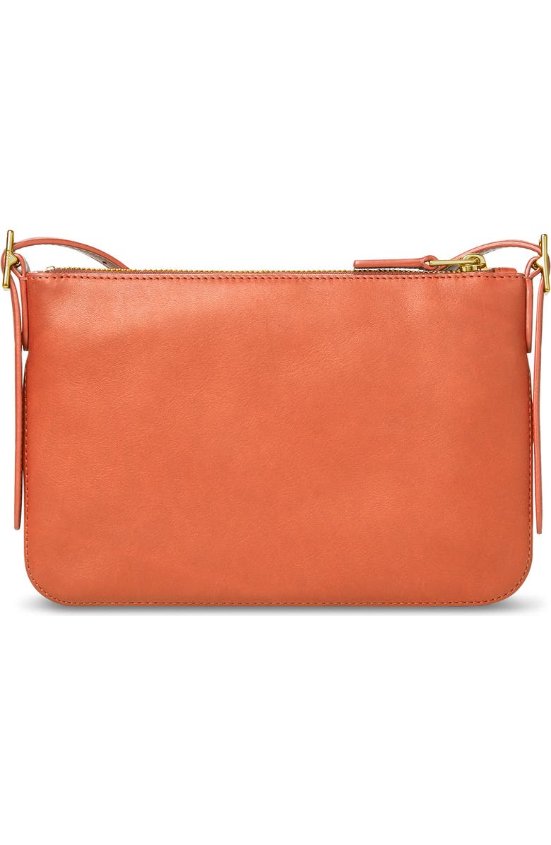 Shinola Small Bixby Accordion Leather Crossbody Bag, Alternate, color, Rust