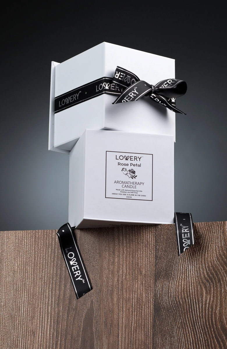 Lovery Rose Luxury Aromatherapy Scented Candle Gift Set, Alternate, color, Rose