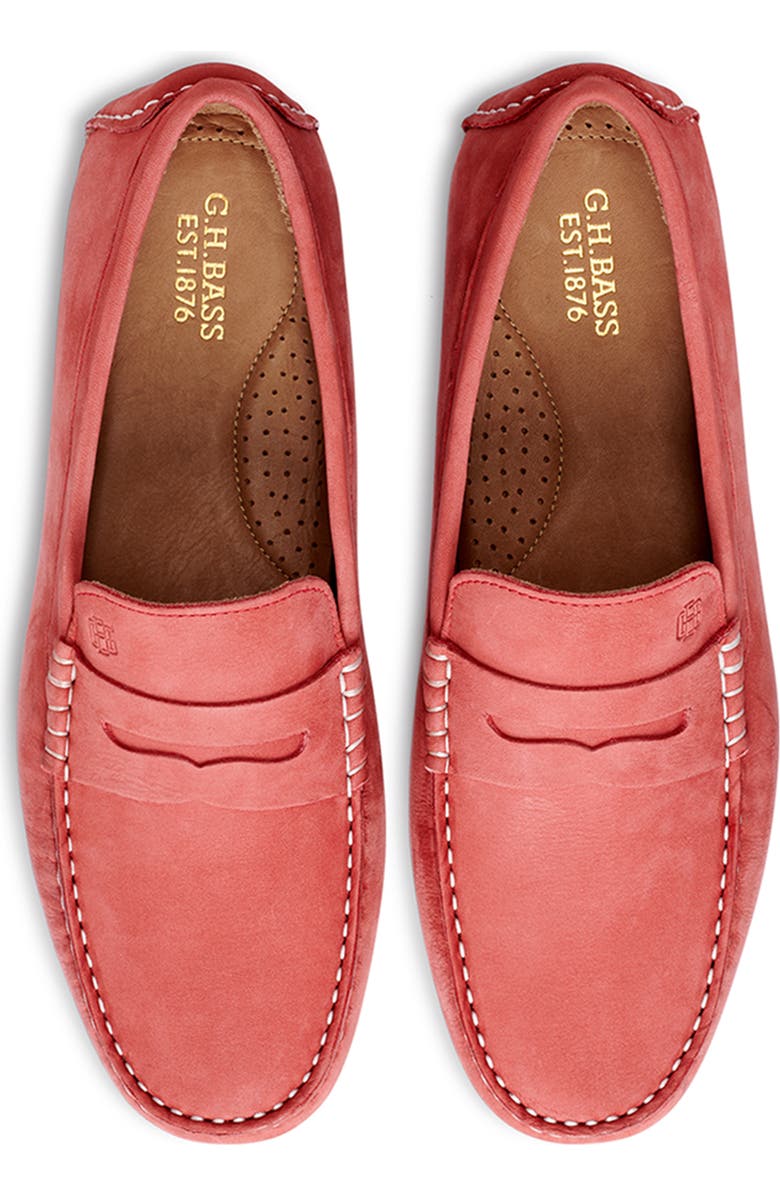 G.H.BASS Davis Driving Shoe, Alternate, color, Red Coral