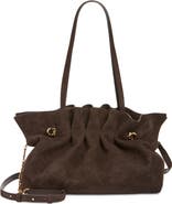 FERRAGAMO Medium Gancio Piercing Soft Leather Shoulder Bag