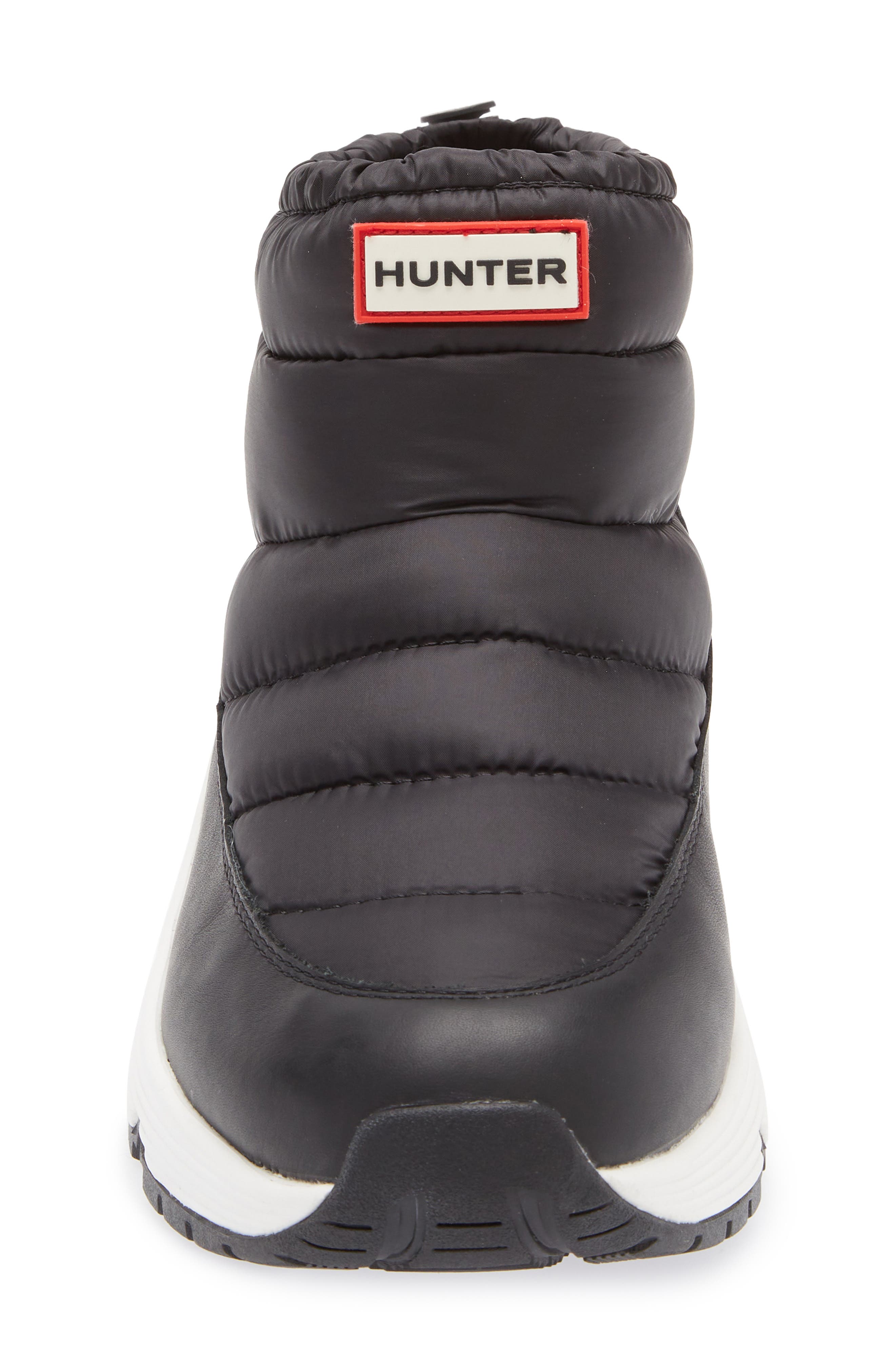 Hunter Anne Waterproof Snow Boot, Alternate, color, Black