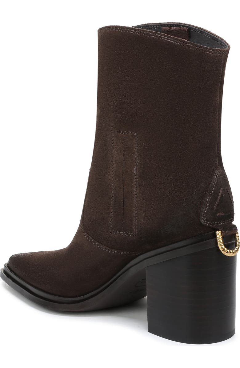 Franco Sarto Laken Block Heel Bootie, Alternate, color, Dark Brown Leather