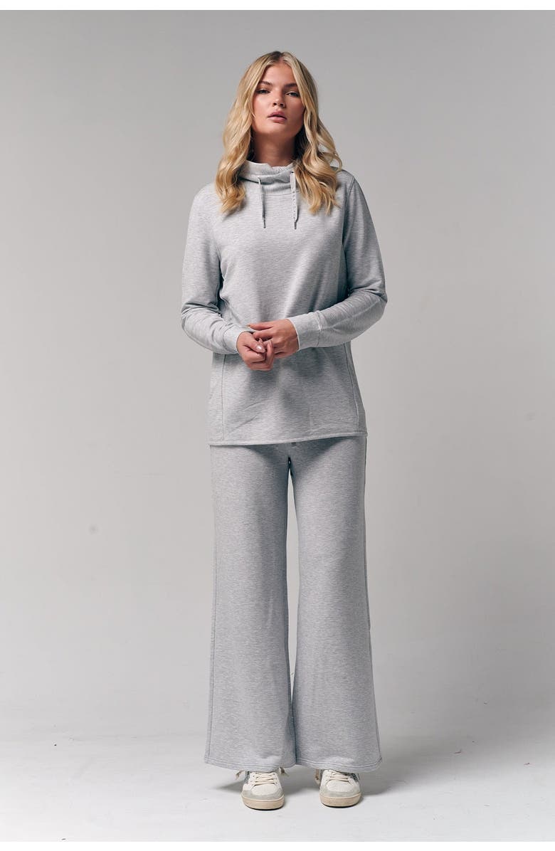 Le Fafo Mock Neck Pullover, Alternate, color, Heather Gray