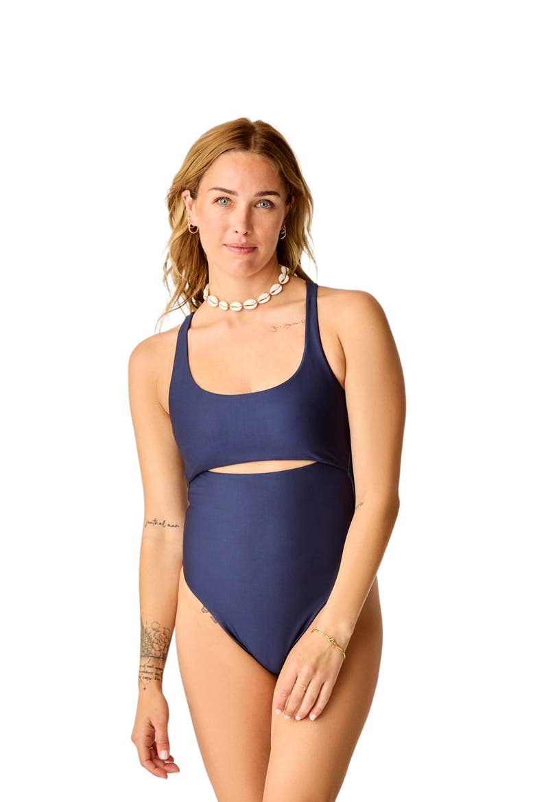 Sonny Compression One Piece DD Cup, Main, color, Navy