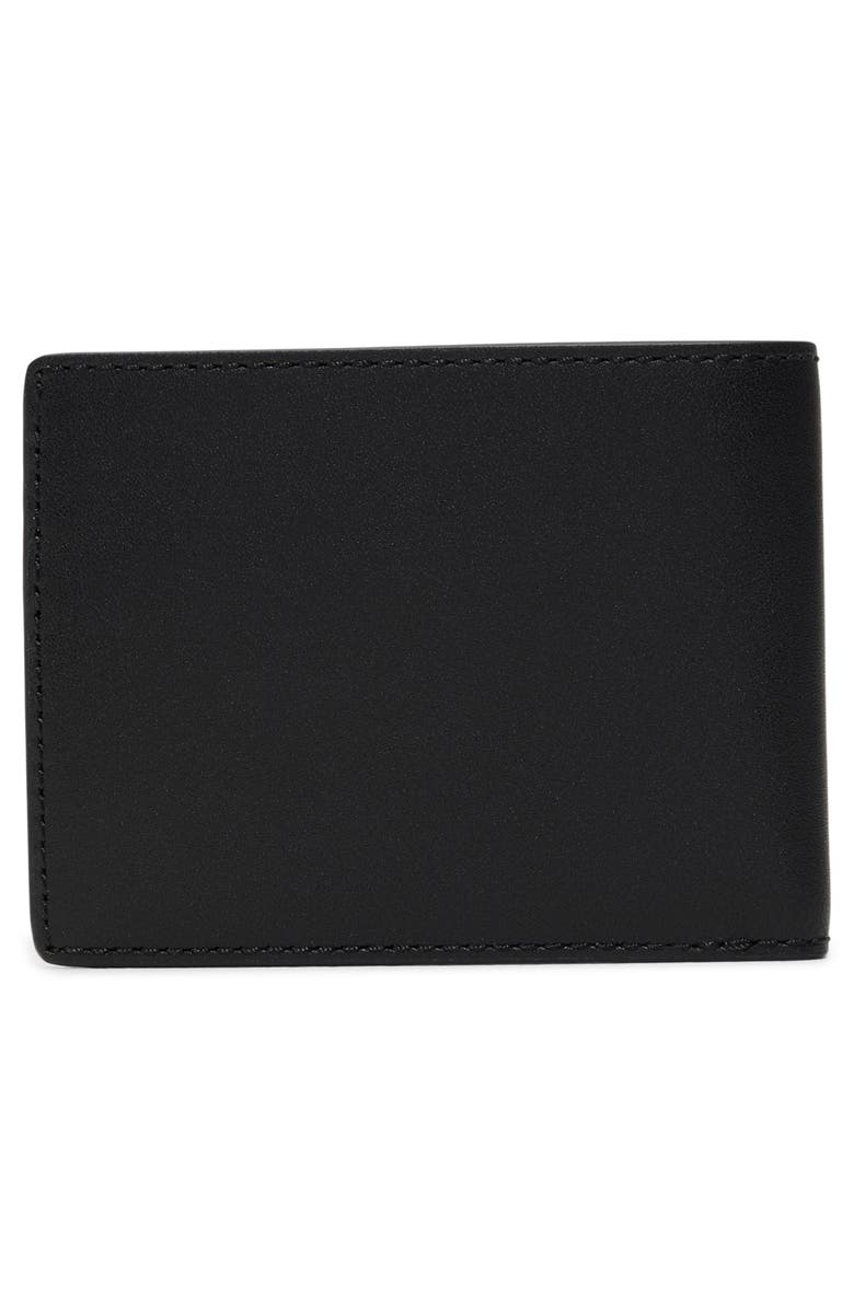 Brooks Brothers Slim Bifold Leather Wallet, Alternate, color, Black
