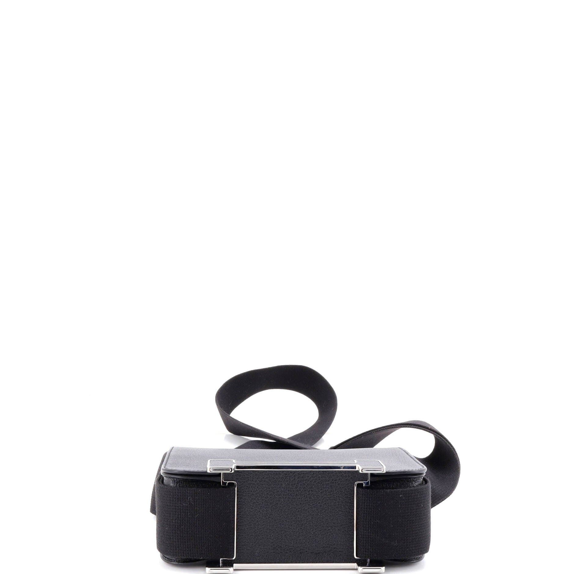 Pre-Owned Hermes Geta Bag Chevre Mysore, Alternate, color, Noir