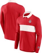 FANATICS Men's Fanatics Branded Red Toronto FC Forever Casuals Long Sleeve Striker Polo
