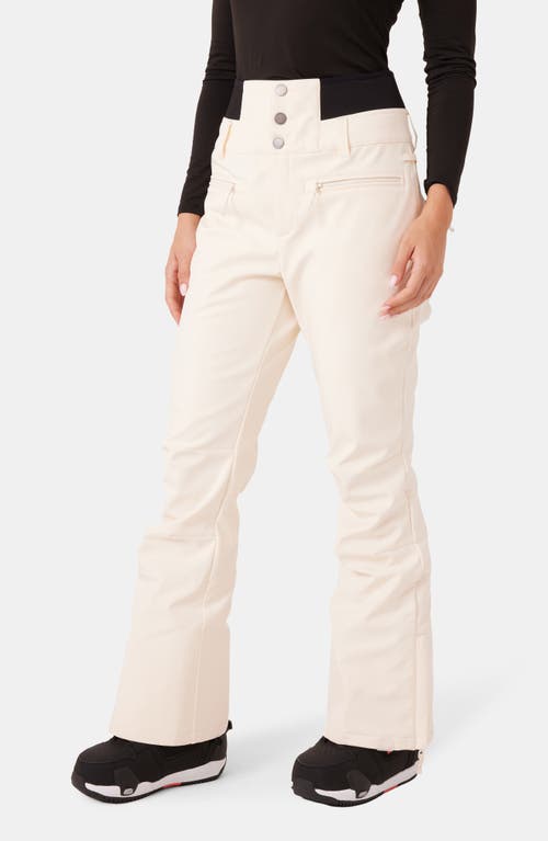 Roxy Rising High Waterproof Shell Snow Pants In Neutral