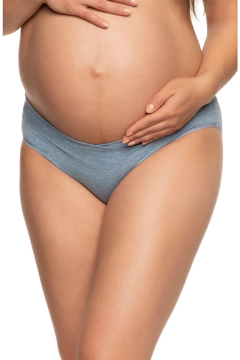 3-Pack Organic Cotton Maternity Briefs, Main, color, SLATE/ SKY/ CLOUD