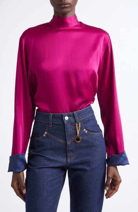 Tie Back Satin Top