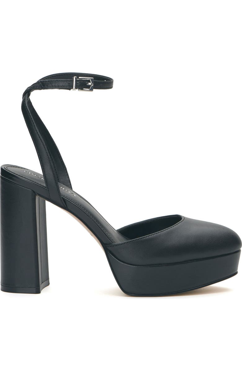 Vince Camuto Patrissya Ankle Strap Platform Pump, Alternate, color, Black