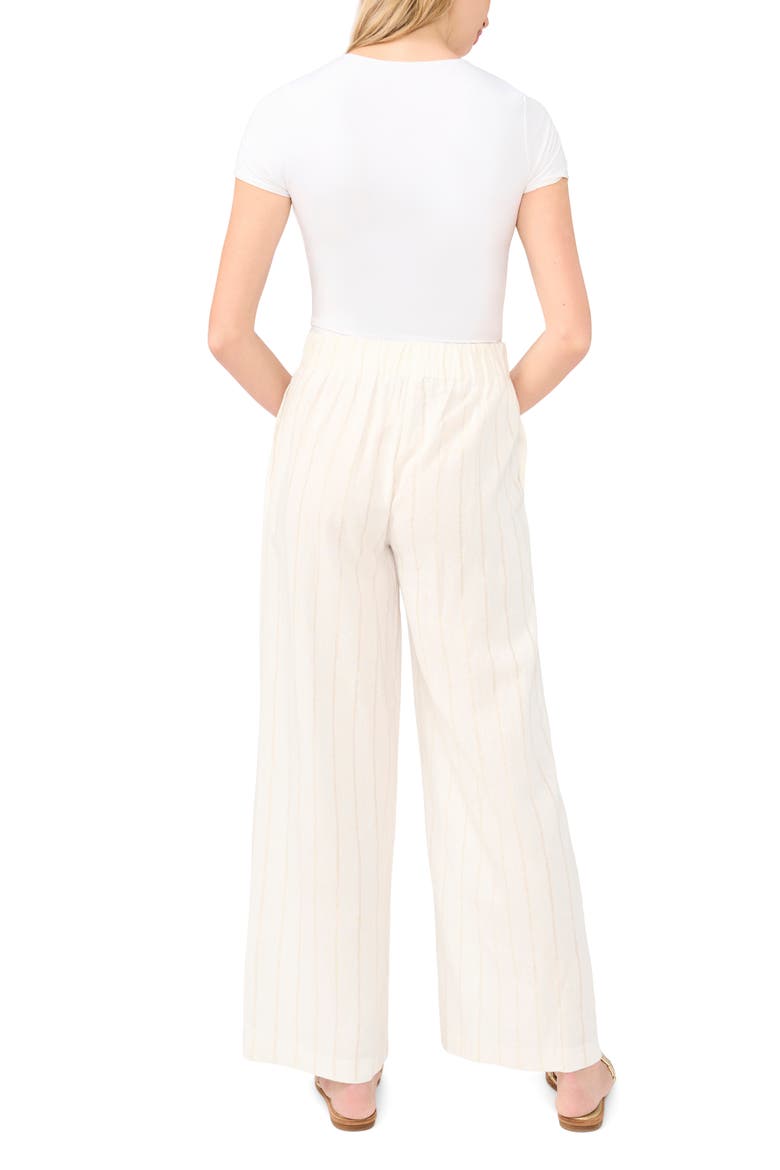 Pleated Wide Leg Pants, Alternate, color, NEW IVORY