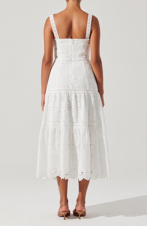 Astr The Label Pellagia Eyelet Maxi Dress In White