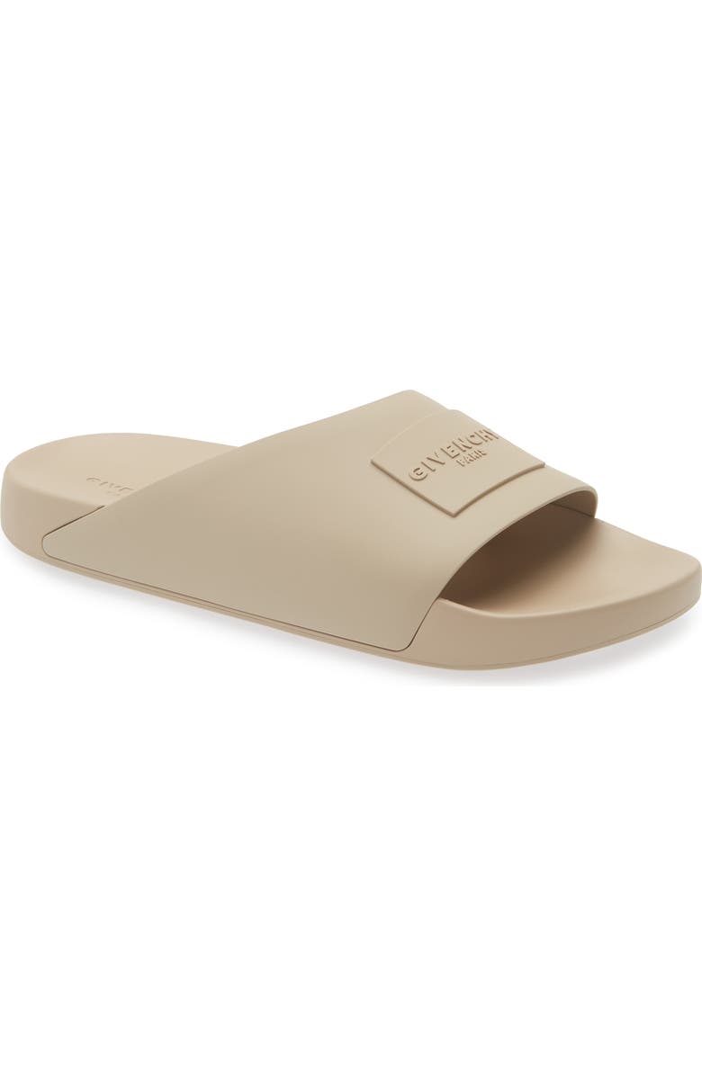 Givenchy Label Molded Slide Sandal, Main, color,