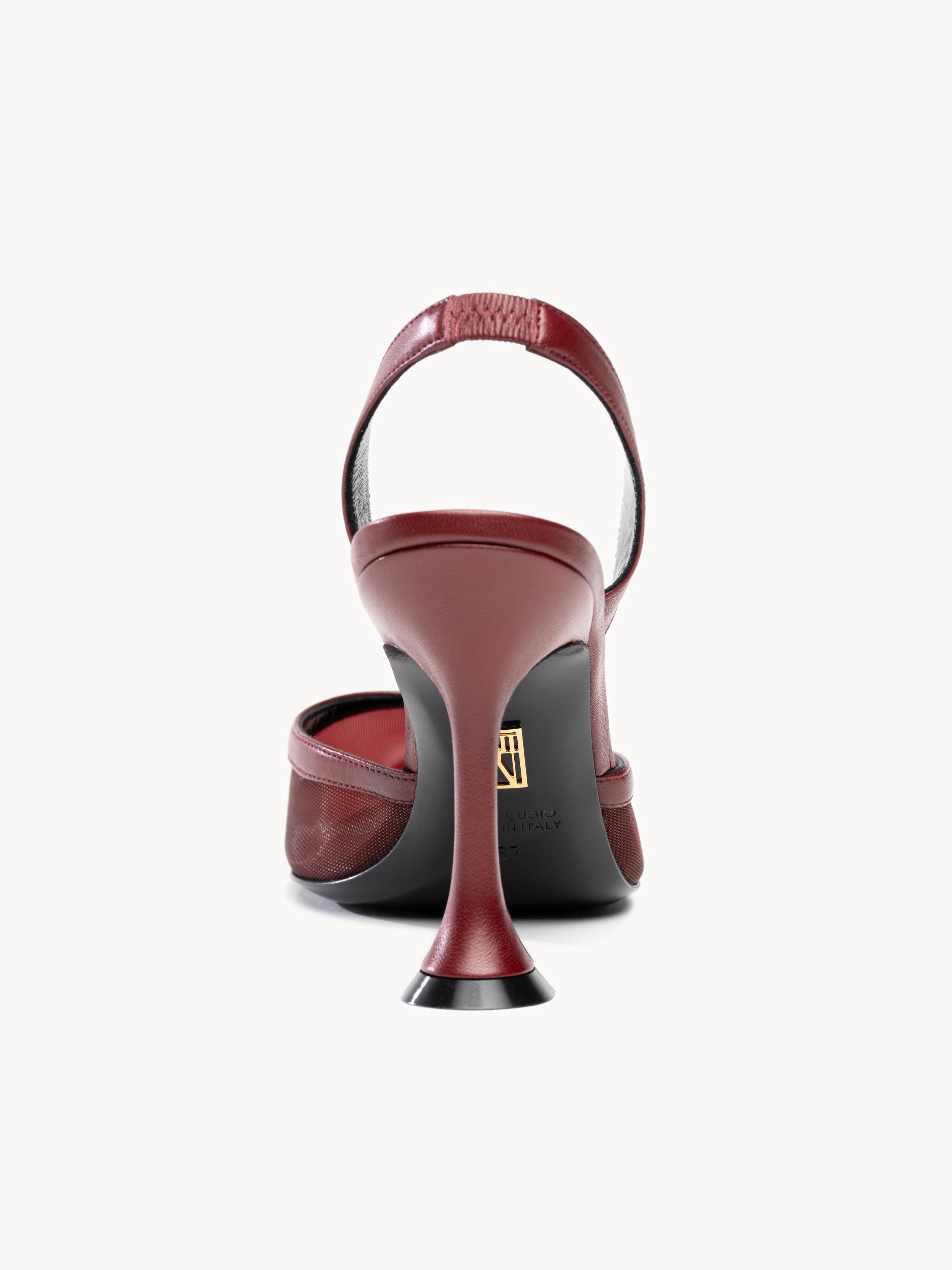 Esme Slingback 95, Alternate, color, Wine