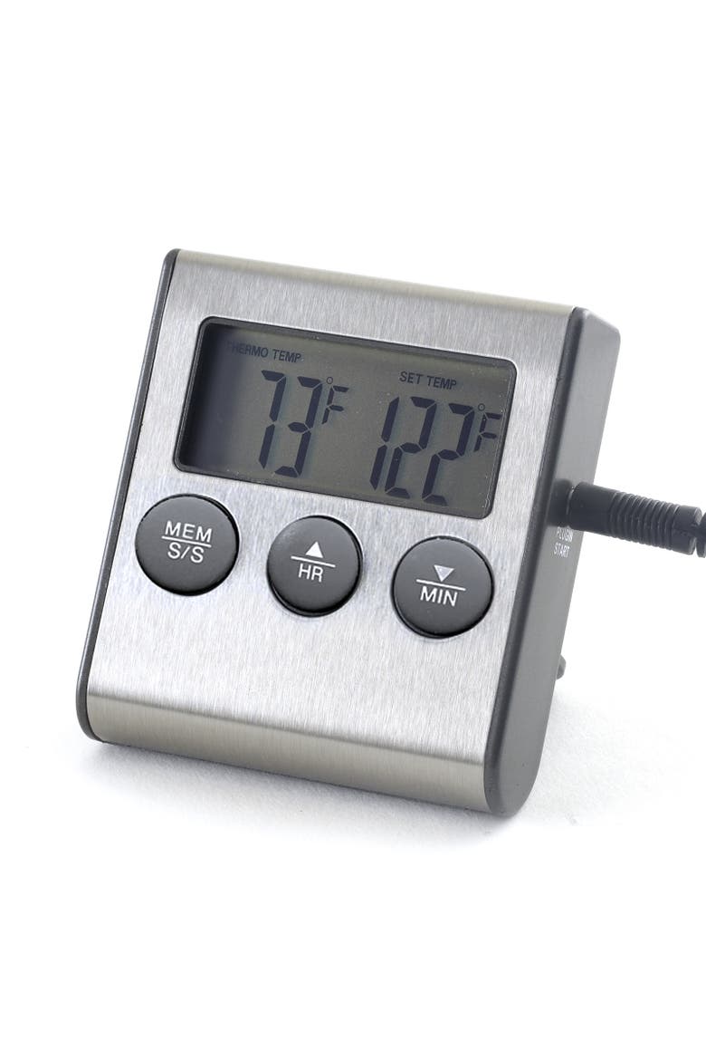 Digital Probe Thermometer/Timer, Main, color, Silver