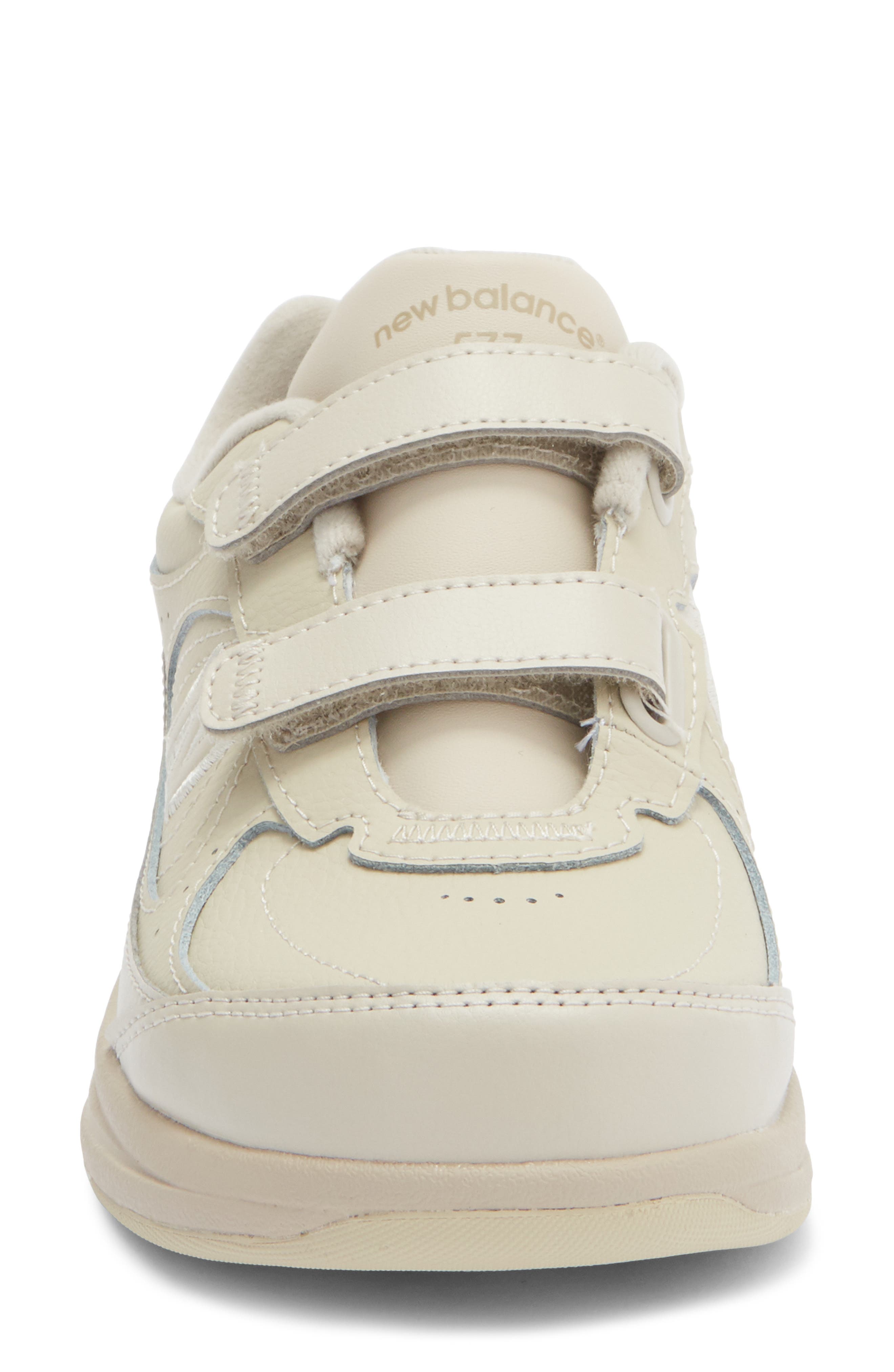 New Balance Leather Sneaker, Alternate, color, Bone
