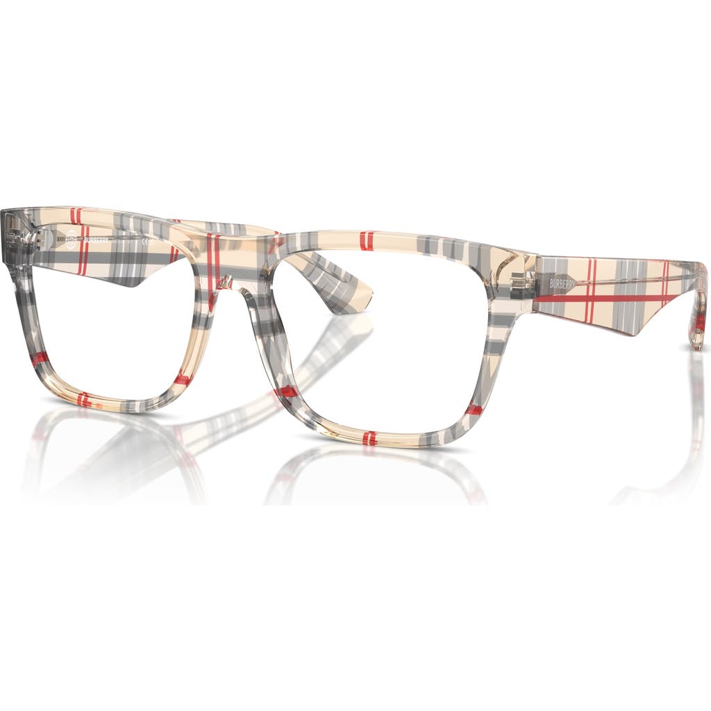 Burberry 53mm Square Optical Glasses In Multi