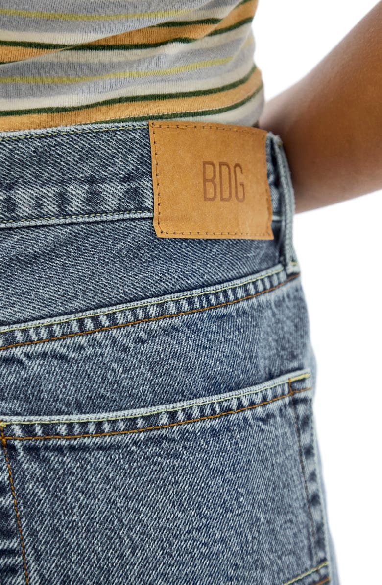 BDG Urban Outfitters Jack Low Rise Longline Denim Shorts, Alternate, color, 