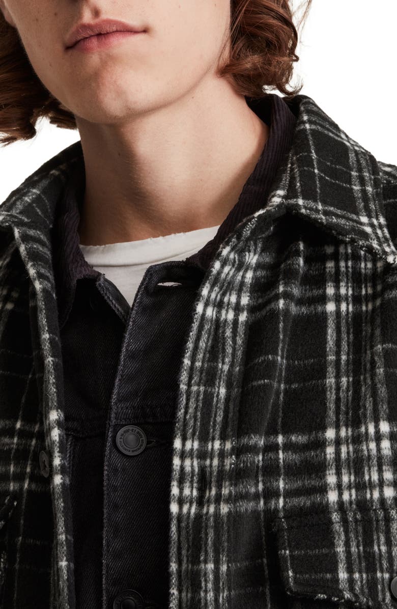 AllSaints Coeburn Plaid Overshirt, Alternate, color,