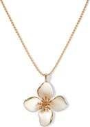 RETRO CHIC Large Iris Blossom Pendant Neckalce