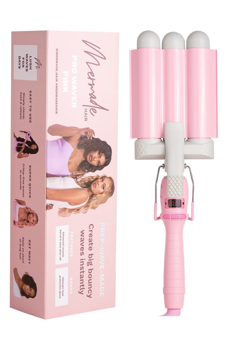 Mermade Hair Pro Hair 1.25-Inch Waver, Alternate, color, Pink