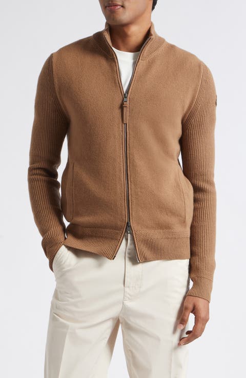 Wool & Cashmere Zip Cardigan