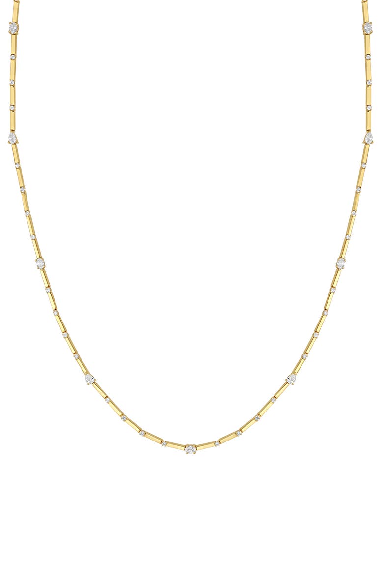 Bony Levy Liora Diamond Station Tennis Necklace, Main, color, 18K Yellow Gold