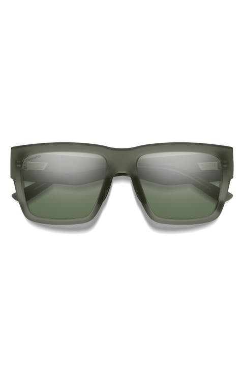 Lineup 58mm ChromaPop™ Polarized Rectangular Sunglasses