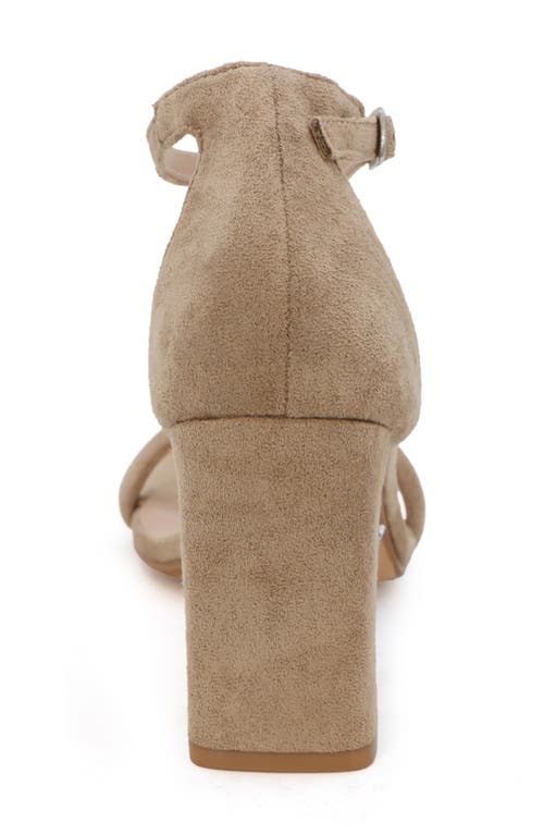 Yoki Selina Ankle Strap Sandal In Beige